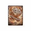 Plakkaat Harley Davidson 40x30cm - metaal - multicolor- Andere Wanddecoratie