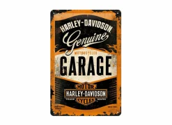 Andere Wanddecoratie|Plakkaat Harley Garage 20x30cm - metaal - meerkleurig