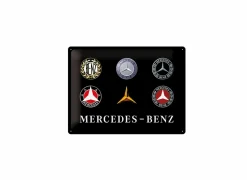 Andere Wanddecoratie|Plakkaat Mercedes 40x30cm  - metaal - multicolor