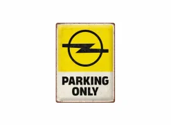 Andere Wanddecoratie|Plakkaat Opel 40x30cm - metaal - geel