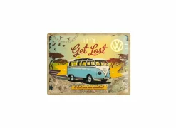 Andere Wanddecoratie|Plakkaat Volkswagen Van 40x30cm  - metaal - multicolor