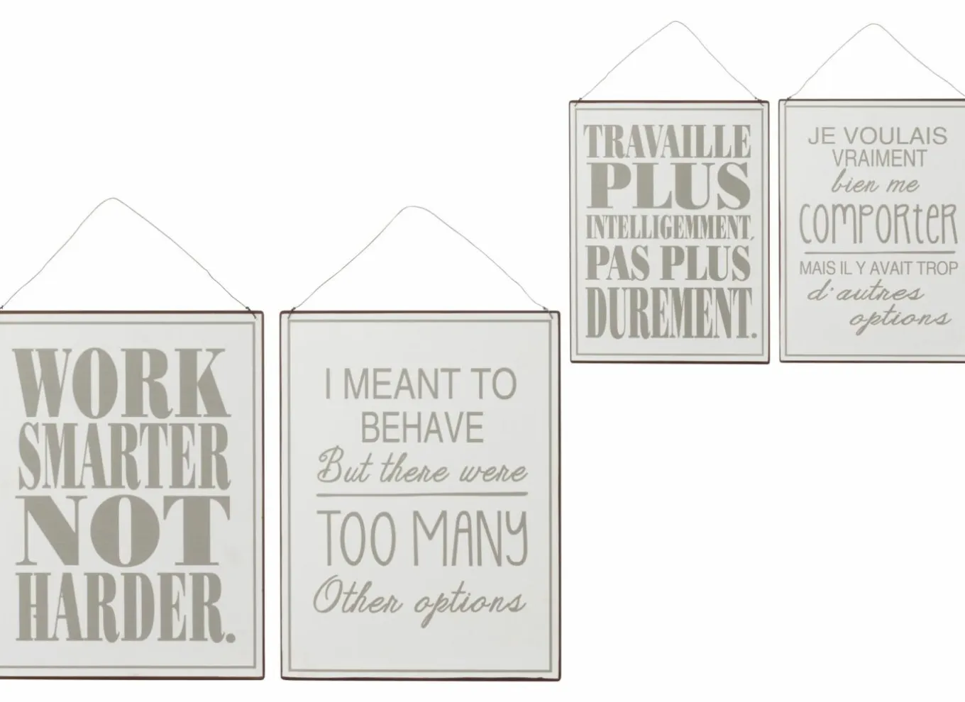 J line Andere Wanddecoratie|Plakkaat Work Options 26,5x35cm