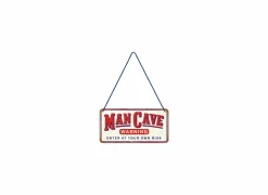 Plakkaat 10x20cm Man Cave Warning- Andere Wanddecoratie