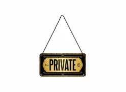 Plakkaat 10x20cm Private- Andere Wanddecoratie