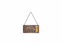 Plakkaat 10x20cm Welcome to the Beer Garden- Andere Wanddecoratie