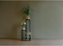 Plantenstandaard Erin 40x100x40cm - metaal - zwart- Vazen & Bloempotten|Vazen & Bloempotten