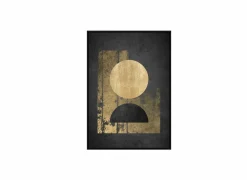 Print op canvas Luna Piena 60x90cm - zwart goud- Andere Wanddecoratie|Kaders & Prints
