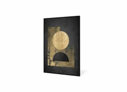 Print op canvas Luna Piena 60x90cm - zwart goud- Andere Wanddecoratie|Kaders & Prints