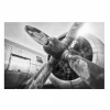 Kaders & Prints|Print op glas Aircraft 100x150cm