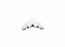 Railverlichting|Railverlichting L-connector monofase binnen aarding wit