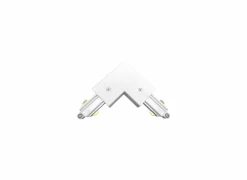 Railverlichting|Railverlichting L-connector monofase buiten aarding wit