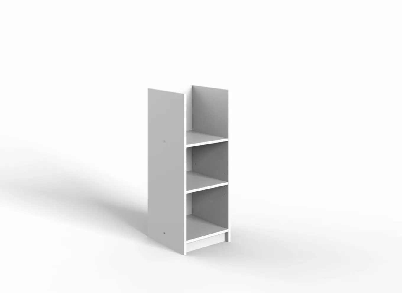 Commode|Babycommodes|Rek Cindy 35x38x91cm - decor - roze/wit