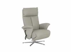 Relaxzetel 7804 elektrisch - leder - grijs- Relaxzetels