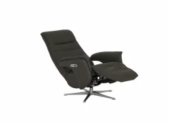 Relaxzetel Adamello elekrisch leder en lederlook bruin- Relaxzetels