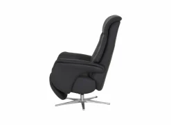 Relaxzetel Adamello elektrisch - lederlook - zwart- Relaxzetels