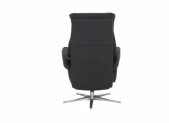 Relaxzetel Adamello elektrisch - lederlook - zwart- Relaxzetels