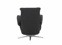 Relaxzetel Adamello elektrisch - lederlook - zwart- Relaxzetels