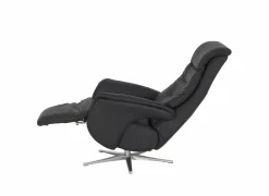Relaxzetel Adamello elektrisch - lederlook - zwart- Relaxzetels