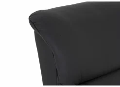 Relaxzetel Adamello elektrisch - lederlook - zwart- Relaxzetels