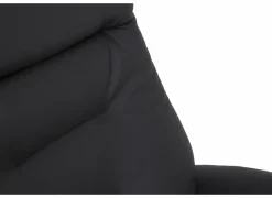 Relaxzetel Adamello elektrisch - lederlook - zwart- Relaxzetels