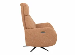 Relaxzetel Harp TVCHB elektrisch - stof - burnt orange met 2 motoren & accu- Relaxzetels