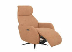 Relaxzetel Harp TVCHB elektrisch - stof - burnt orange met 2 motoren & accu- Relaxzetels