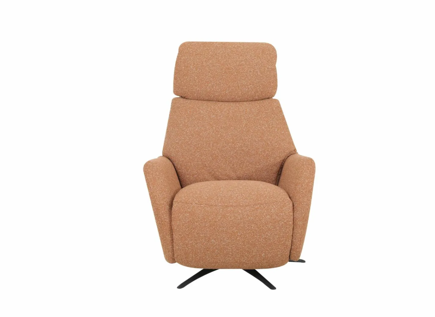 Relaxzetel Harp TVCHM elektrisch - stof - burnt orange met 2 motoren & massagefunctie- Relaxzetels