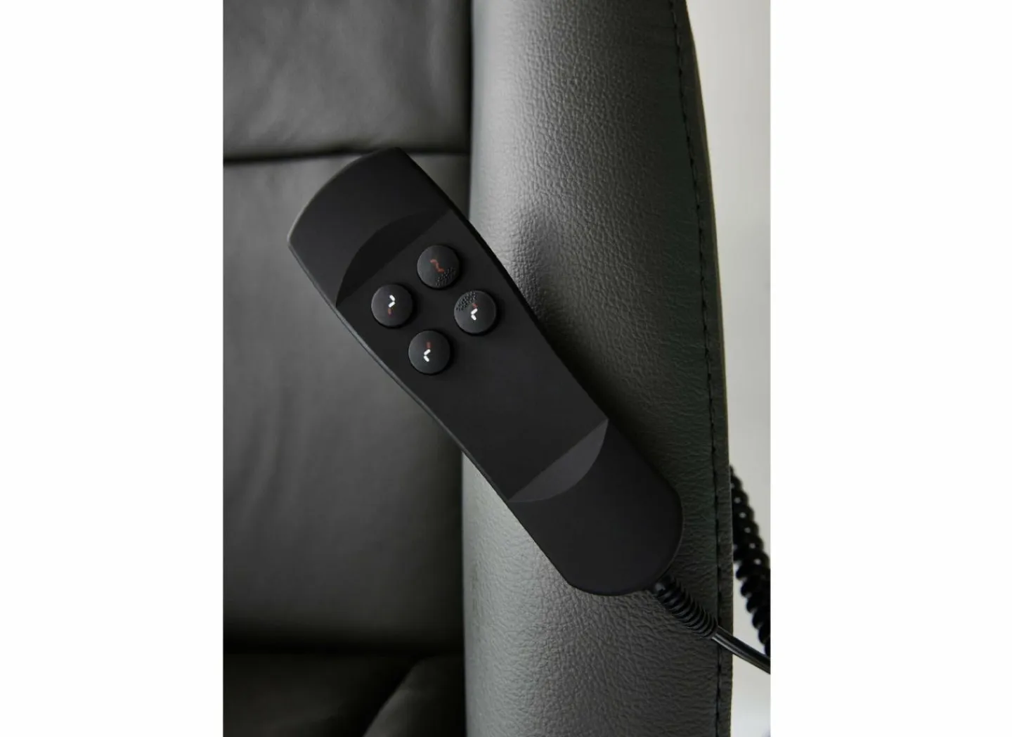 Relaxzetel Hukla elektrisch - leder - antraciet met 2 motoren & extra lange beensteun- Relaxzetels