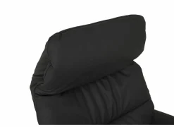 Relaxzetel 7051.57V+Z60 elektrisch - leder - zwart met large zithoogte- en diepte- Relaxzetels