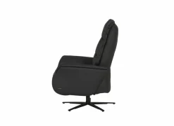 Relaxzetel 7051.57V+Z60 elektrisch - leder - zwart met large zithoogte- en diepte- Relaxzetels