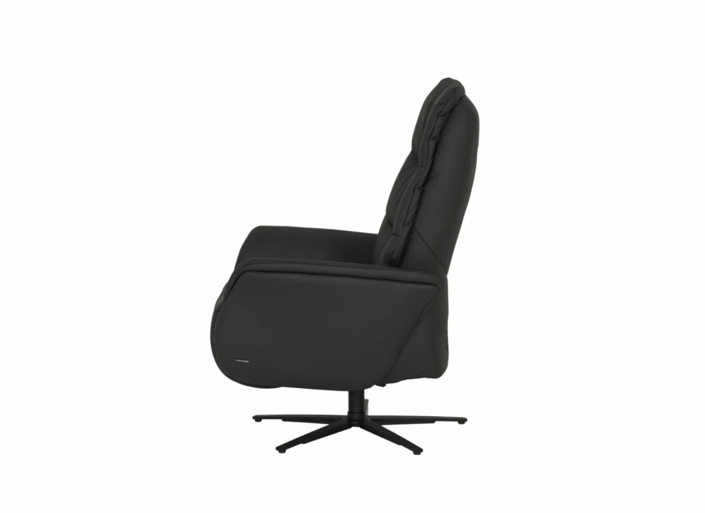 Relaxzetel 7051.57V+Z60 elektrisch - leder - zwart met large zithoogte- en diepte- Relaxzetels