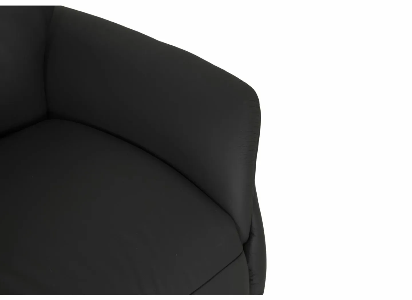 Relaxzetel 7051.57V+Z60 elektrisch - leder - zwart met large zithoogte- en diepte- Relaxzetels