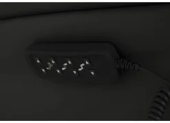 Relaxzetels|Relaxzetel 7051.76V+Z60 elektrisch - leder - zwart met medium zithoogte- en diepte en tilfunctie