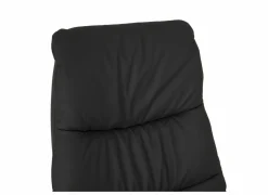 Relaxzetels|Relaxzetel 7051.51V+Z60 elektrisch - leder - zwart met medium zithoogte- en diepte – Maxi versie