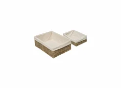 Rieten mand Seagrass 32x23,5x11,5cm- Opbergmanden|Herfstdecoratie