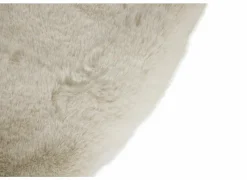 Tapijten|Tapijten|Rond tapijt Serene Ø90cm - nepbont - ivory