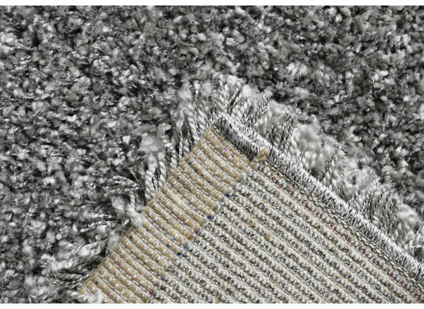 Tapijten|Tapijten|Rond tapijt Twister Ø200cm - polypropyleen - zilver