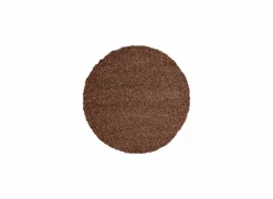Ragolle Tapijten|Tapijten|Rond tapijt Twister Ø120cm - polypropyleen - bruin & roest