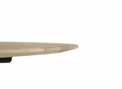 Ronde tafel Benedetta Ø130cm - eik massief en metaal - naturel- Eettafels
