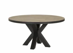 Ronde tafel Ø90cm - decor - parketlook- Keukentafels|Eettafels