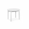 Ronde tafel Coburg 100/140x100cm - melamine - wit- Keukentafels|Eettafels