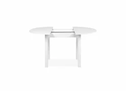 Ronde tafel Coburg 100/140x100cm - melamine - wit- Keukentafels|Eettafels