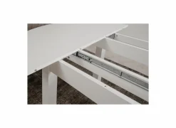 Ronde tafel Coburg 100/140x100cm - melamine - wit- Keukentafels|Eettafels