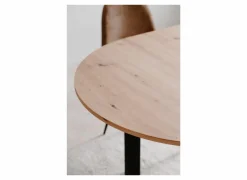 Keukentafels|Eettafels|Ronde tafel Coburg 100/140x100cm - melamine - artisanal oak