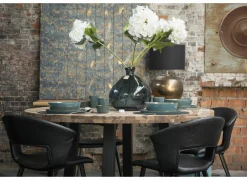 Ronde tafel Corniche Ø140cm - sheesham massief - naturel- Eettafels