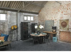 Ronde tafel Corniche Ø140cm - sheesham massief - naturel- Eettafels