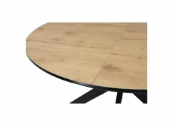 Ronde tafel Dillinger 120/160x120cm - melamine - bruin- Eettafels
