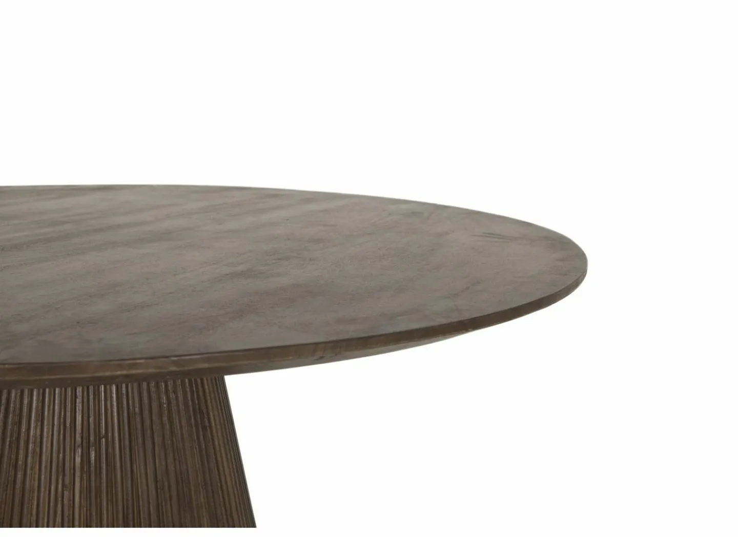 Ronde tafel Gentiloni Ø130cm - mango massief - naturel- Keukentafels|Eettafels