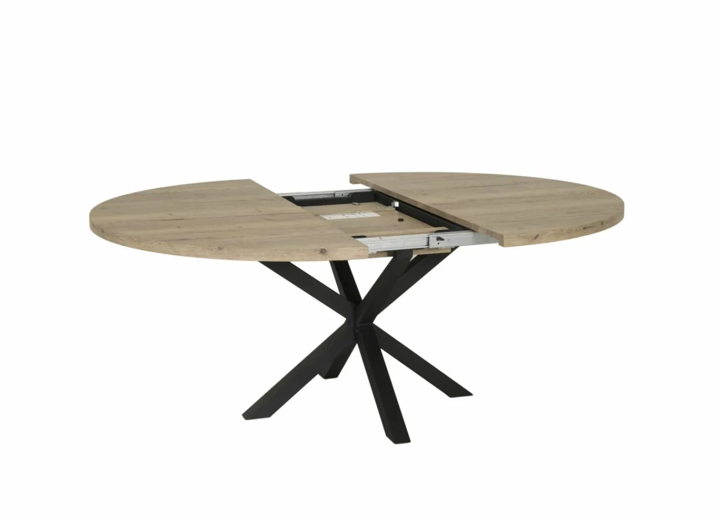 Ronde tafel Isla Ø120/160cm - lamulux - naturel- Keukentafels|Eettafels