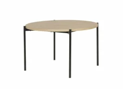 Ronde tafel Lais Ø120cm - melamine - bruin- Keukentafels|Eettafels